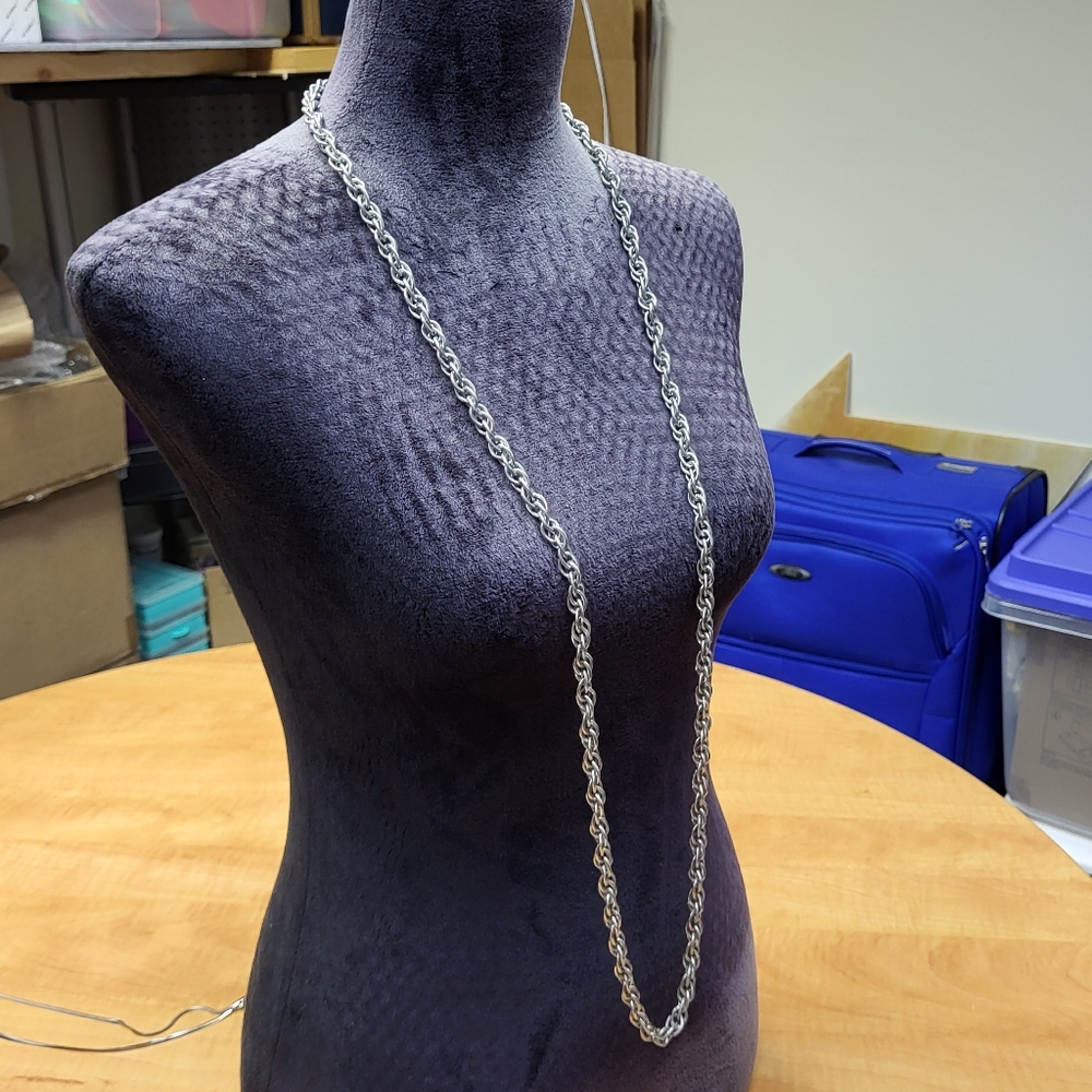 Big Long Rope Chain Necklace